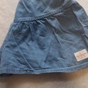 Chic Blue Flared Skirt